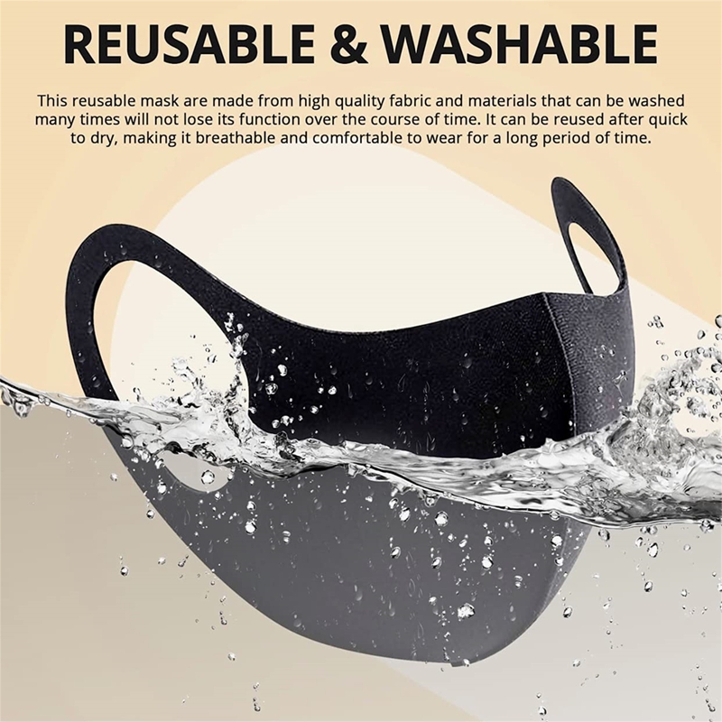 Cloth Face Mask Washable - 5/10 قطعة قناع حلقة الأذن الصلب
