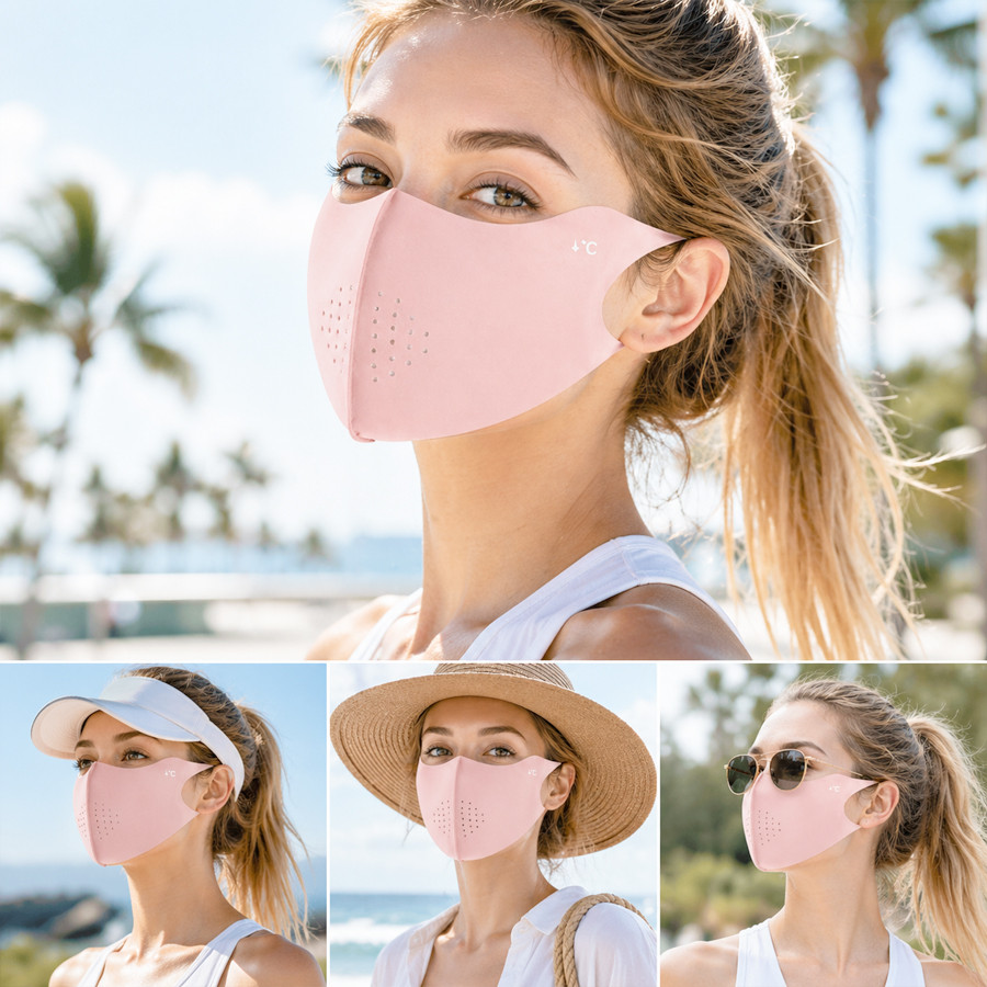 قناع وجه صيفي مبرد للرياضات ال - مراجعة Sports Mask Breathable وسعره